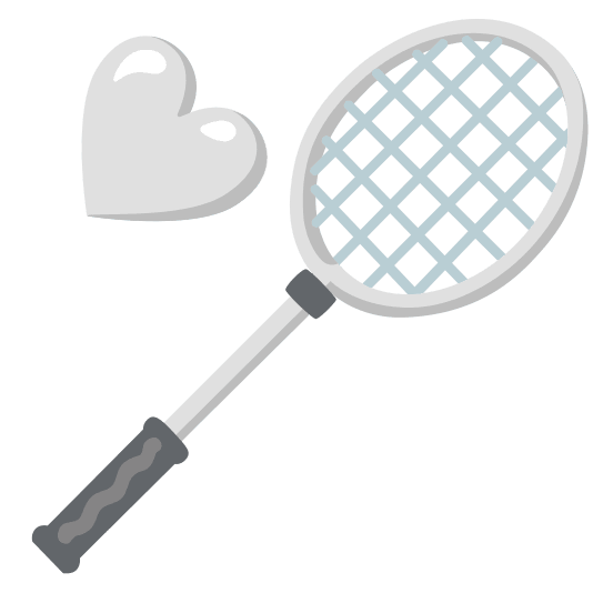 White heart and Badminton