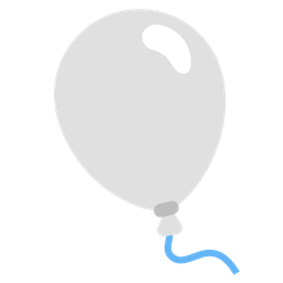 white heart and balloon