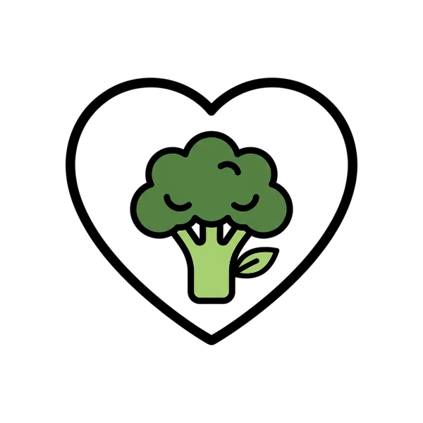 White heart and Broccoli