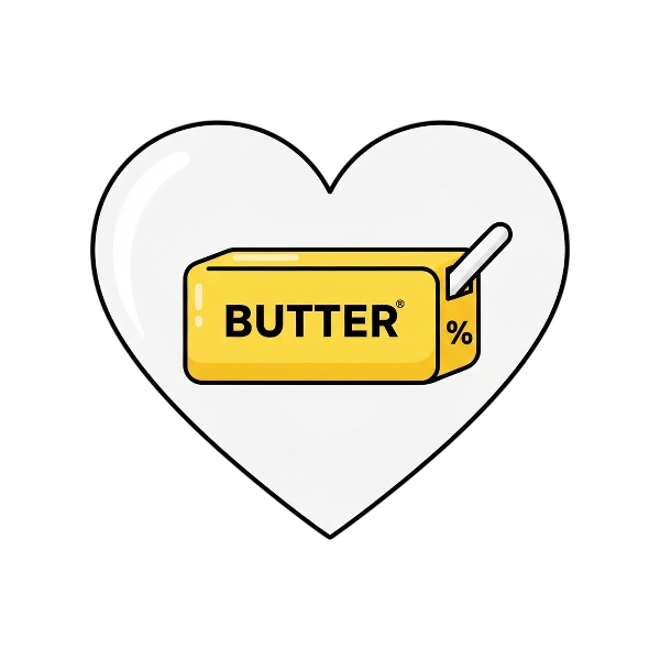 White heart and Butter