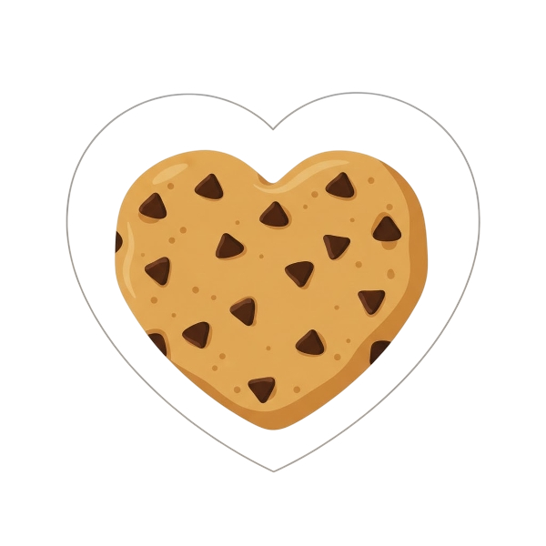 White heart and Cookie