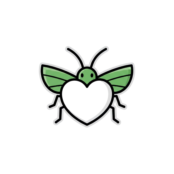 White heart and Cricket