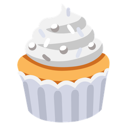 white heart and cupcake