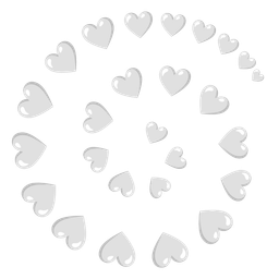 white heart and cyclone