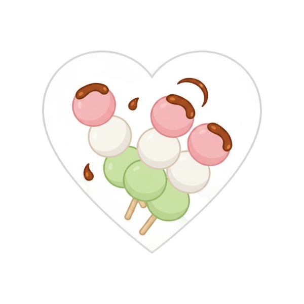 White heart and Dango