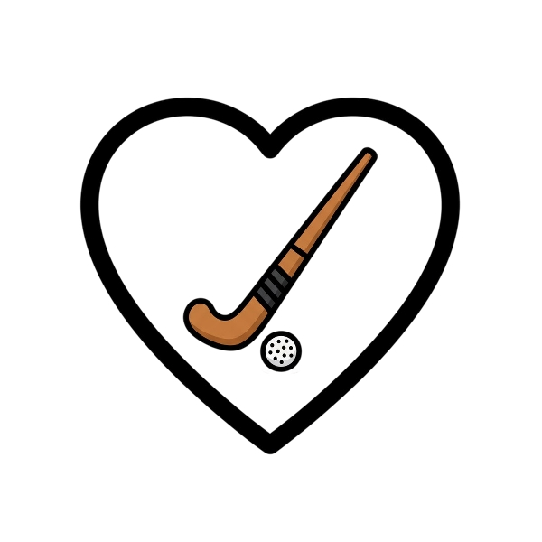 White heart and Field hockey