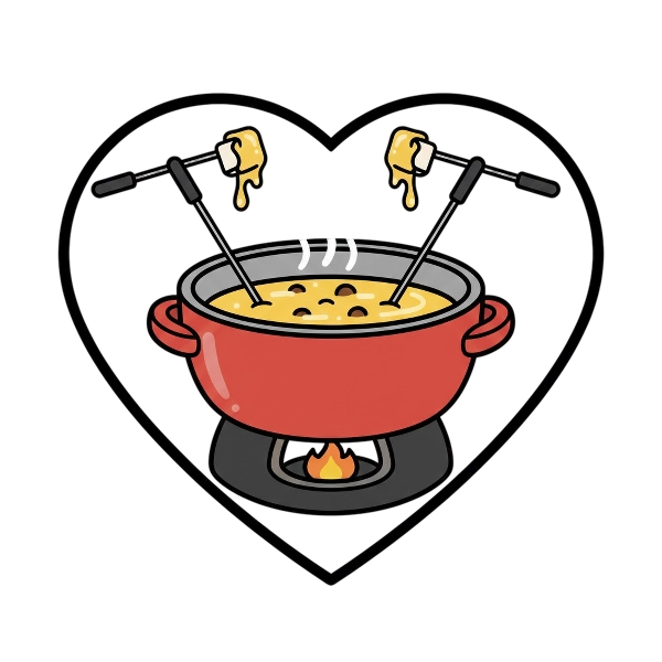 White heart and Fondue