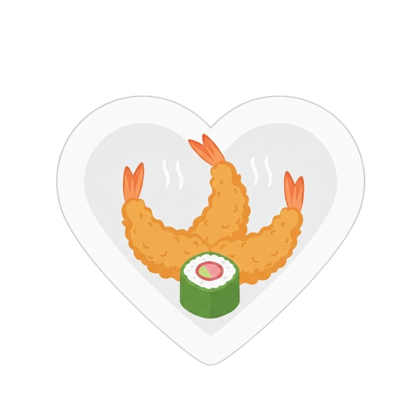 White heart and Fried shrimp