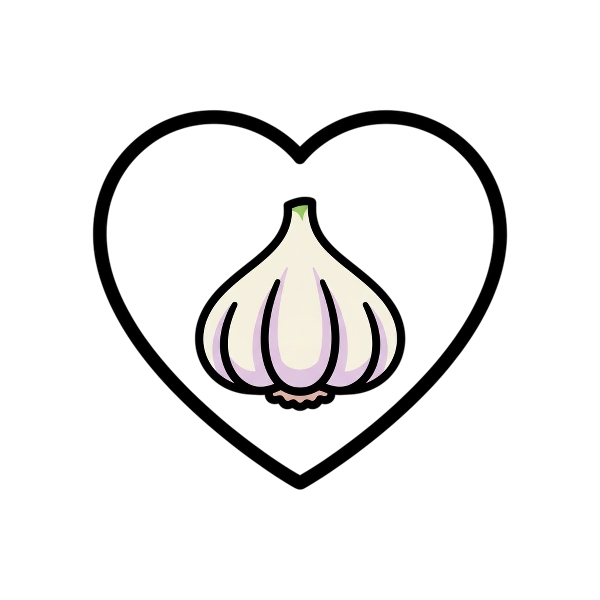 White heart and Garlic