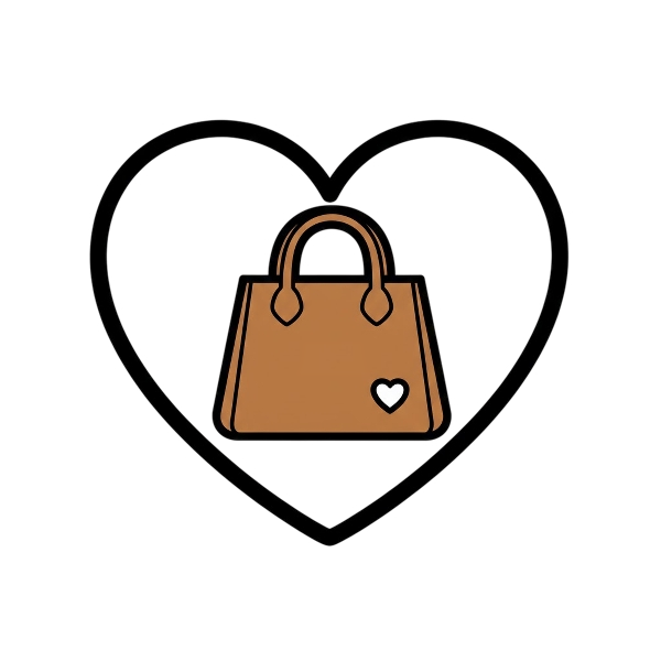 White heart and Handbag