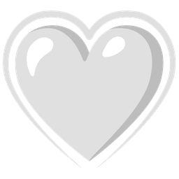 white heart and heart suit