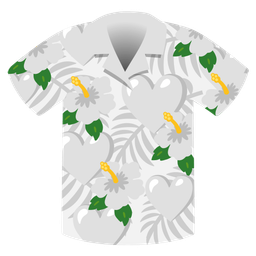 white heart and hibiscus