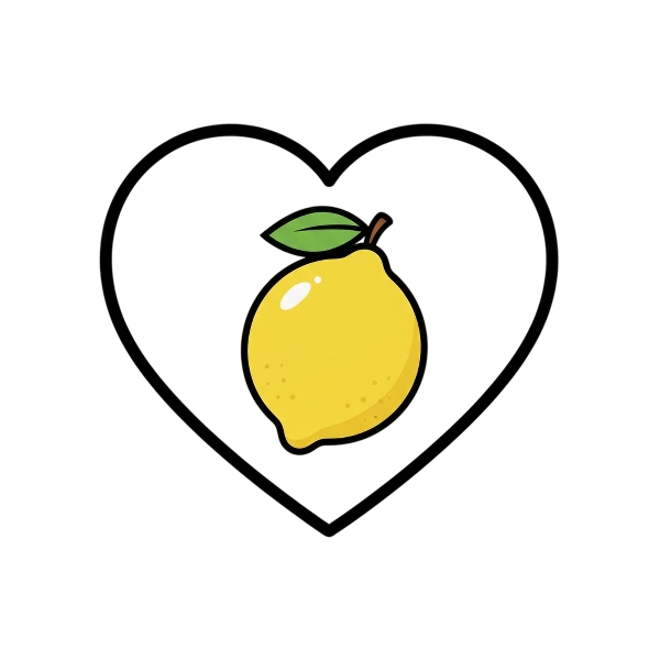 White heart and Lemon