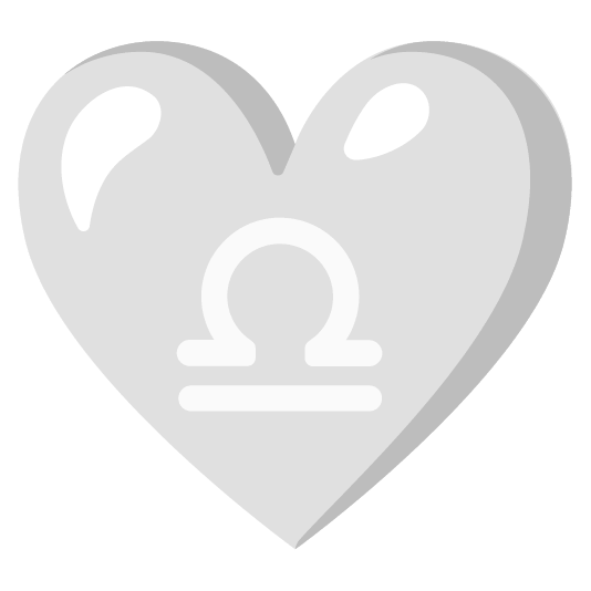 White heart and Libra