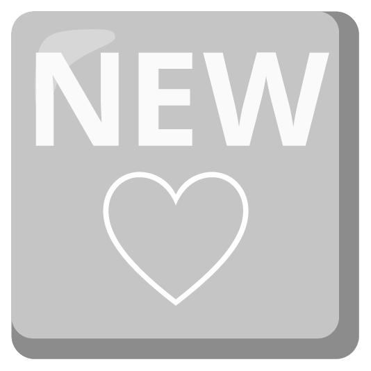 White heart and NEW button