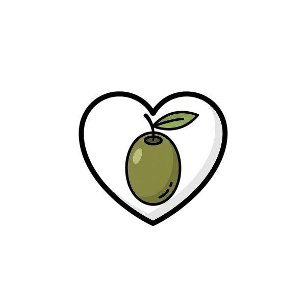 White heart and Olive