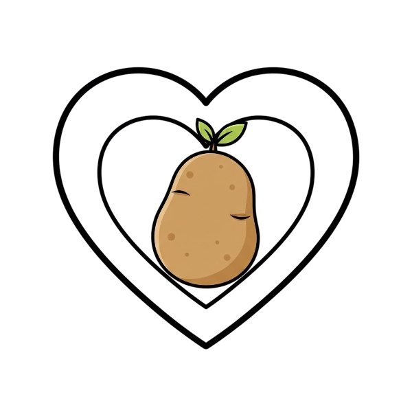 White heart and Potato