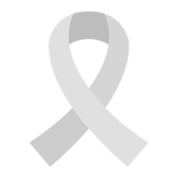 white heart and reminder ribbon