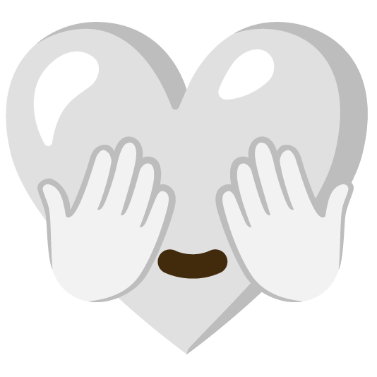 White heart and See-no-evil monkey