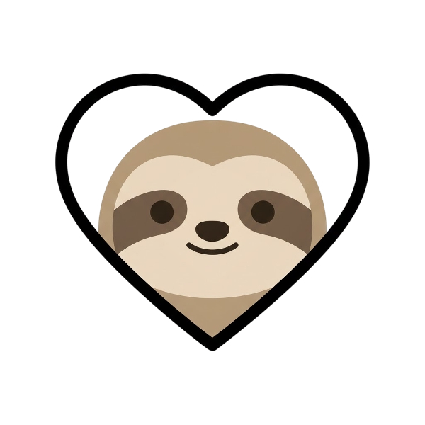 White heart and Sloth