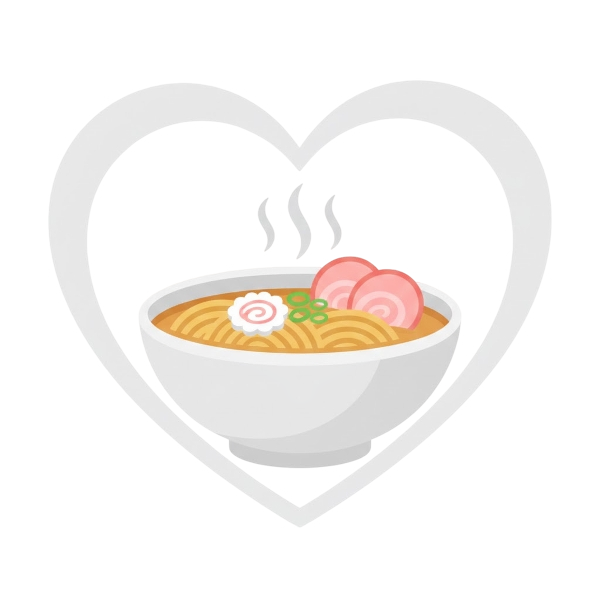 White heart and Steaming bowl