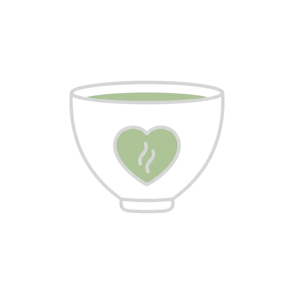 White heart and Teacup without handle