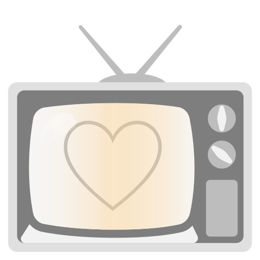 White heart and Television