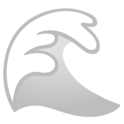 white heart and water wave