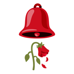 wilted flower and bell