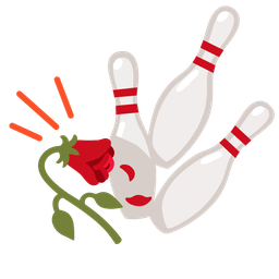 wilted flower and bowling