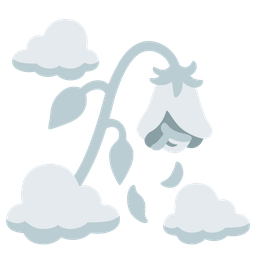 wilted flower and cloud