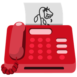 wilted flower and fax machine