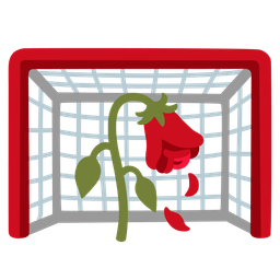 wilted flower and goal net