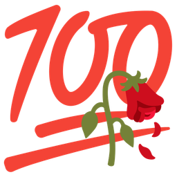 wilted flower and hundred points