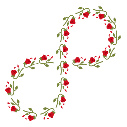 wilted flower and infinity