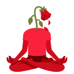 wilted flower and lotus