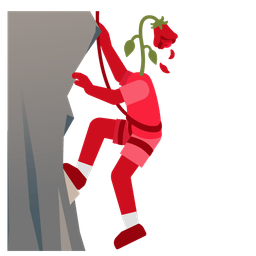 wilted flower and mountain