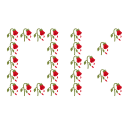 wilted flower and OK button