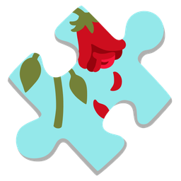 wilted flower and puzzle piece
