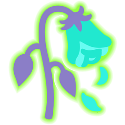 wilted flower and radioactive