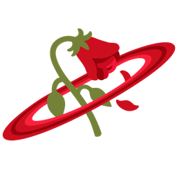 wilted flower and ringed planet