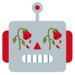 wilted flower and robot