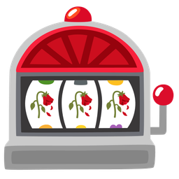 wilted flower and slot machine