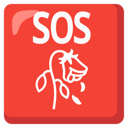 wilted flower and SOS button