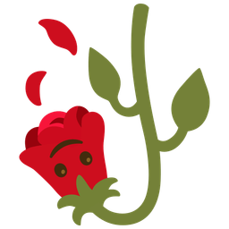 Wilted flower and Upside-down face