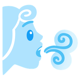 wind face and astonished face