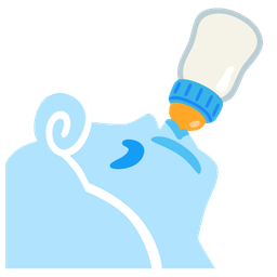 wind face and baby bottle