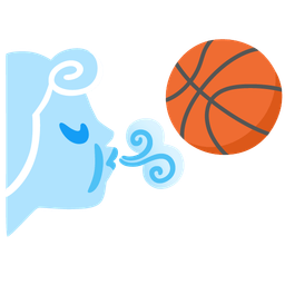 wind face and basketball