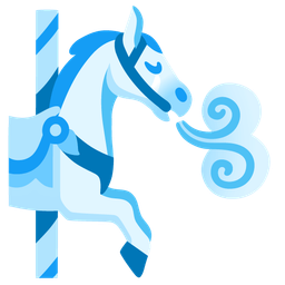 wind face and carousel horse