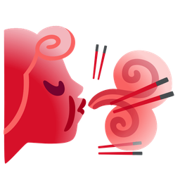 wind face and chopsticks